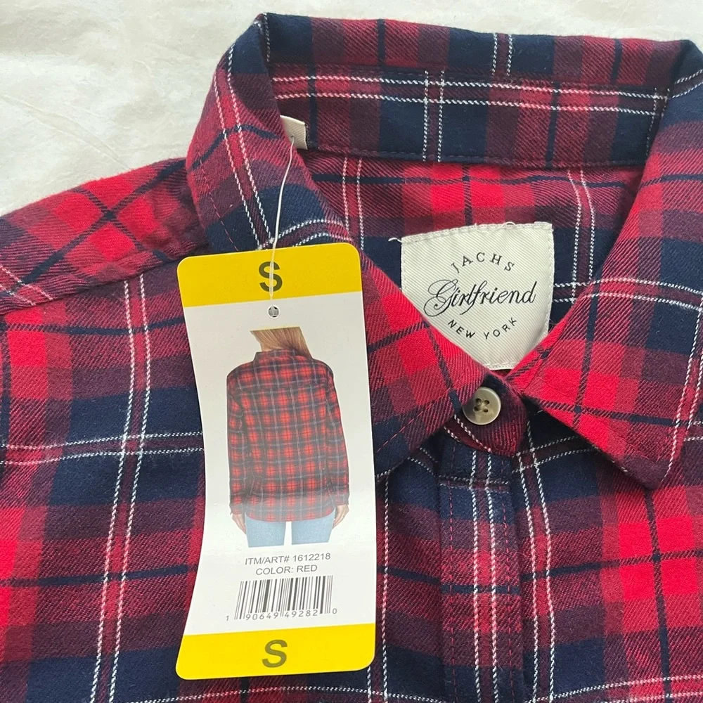 Red and Blue Plaid Flannel - Picture 5 of 5